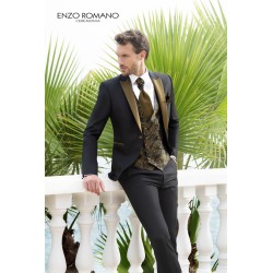 Costume de cérémonie noir Enzo Romano