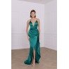 Robe cocktail verte