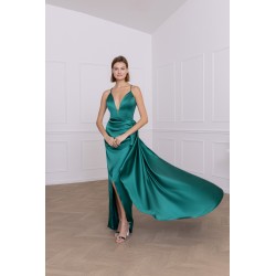 Robe cocktail verte