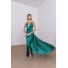 Robe cocktail verte