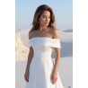 Robe de mariée princesse en satin bustier cœur style minimaliste – modèle Idyle - vue du bustier