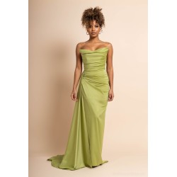 Robe cocktail longue avec...