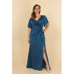 Robe cocktail longue avec...