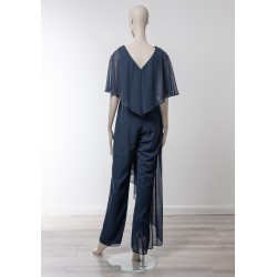 Ensemble pantalon / tunique pour mariage avec manches papillon