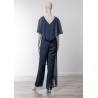 Ensemble pantalon / tunique pour mariage avec manches papillon